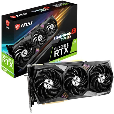 การ์ดจอ GeForce RTX 3090 24GB ประสิทธิภาพสูง GDDR6 การขุด Rig Video Cards