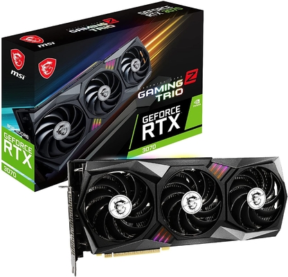 GeForce RTX 3070 8GB การขุด Rig การ์ดจอ GDRR6 256 Bit การขุด Card