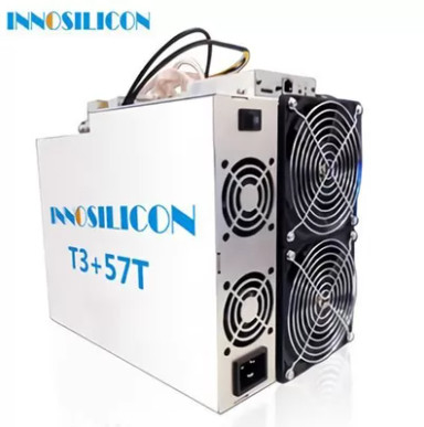 BTC คนขุดแร่ Innosilicon T3+ 57Th/S เครื่องขุด BTC อัลกอริทึม SHA-256 3300W