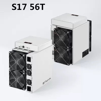 BTC คนขุดแร่ Antคนขุดแร่ S17 Pro 56Th 2212W คนขุดแร่ที่ใช้ SHA-256 BTC เครื่องขุด