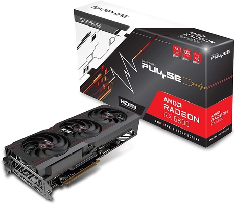 AMD Sapphire Radeon RX 6800 XT 16GB GDDR6 การ์ดจอ การขุด Rig ประสิทธิภาพสูง