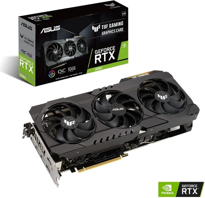 GDDR6 Geforce Rtx 3080 10GB กราฟิกการ์ด 1710MHz OC Edition กราฟิกการ์ด