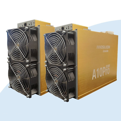 12V Innosilicon A10 Pro คนขุดแร่ 7gb 740mh Asic Ethereum คนขุดแร่ 1350W