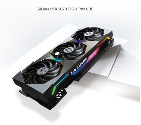 MSI Geforce Rtx 3070 Ti Suprim การขุด Rig กราฟิกการ์ด 256bit